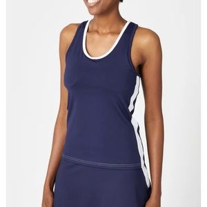 SSI navy racerback athletic sleeveless tank top Small